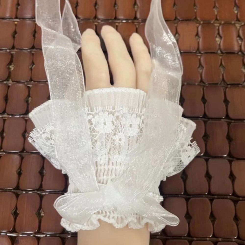 ปลอกแขนลูกไม้สไตล์โลลิต้า ผ้าร - Lace Ribbon Trim บทวิจารณ์และราคา