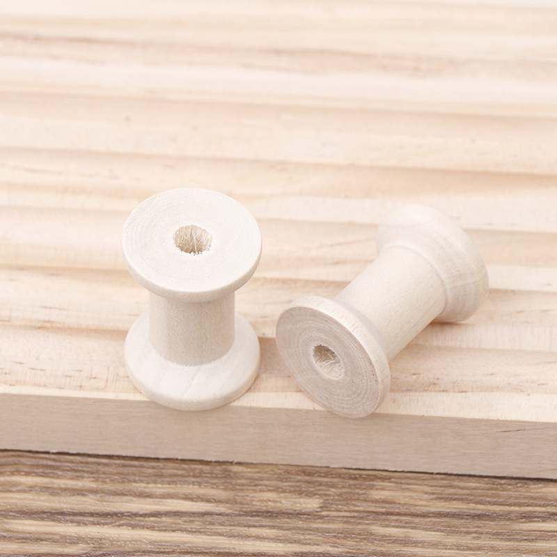 10 PC VINTAGE ไม้ Spools DIY R - Organza Ribbon Spool บทวิจารณ์และราคา
