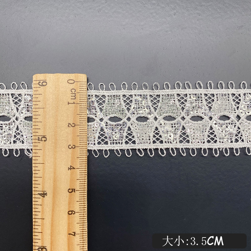 Hollow สวมใส่ Sequins ริบบิ้นล - Lace Ribbon Trim บทวิจารณ์และราคา