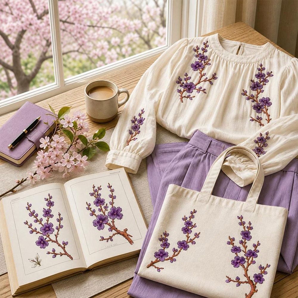 แพทช์ลายดอกซากุระ DIY สำหรับรี - Applique Patch Flower บทวิจารณ์และราคา