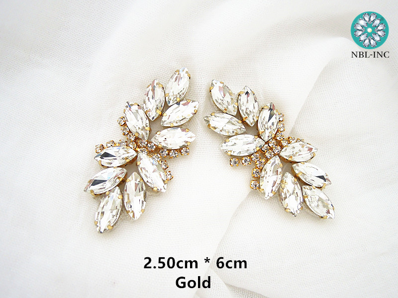 พลอยเทียมสีทองสีเงินสำหรับชุดแ - Sew On Rhinestone บทวิจารณ์และราคา