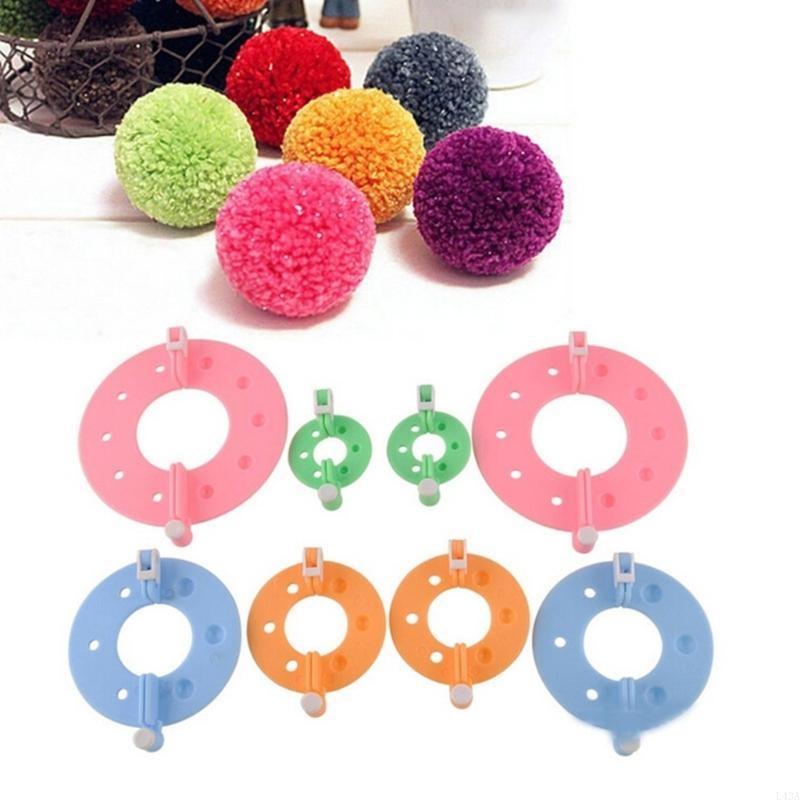 L43A 4 ชิ้น DIY เส้นด้ายขนสัตว - Pom Pom Maker Tool บทวิจารณ์และราคา